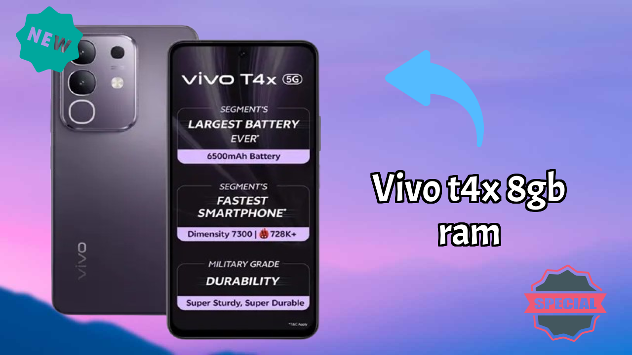 ₹14,499 पर Vivo T4X 8GB RAM - इसके बारे में सब कुछ